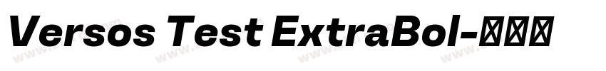 Versos Test ExtraBol字体转换 Versos Test ExtraBol字体转换